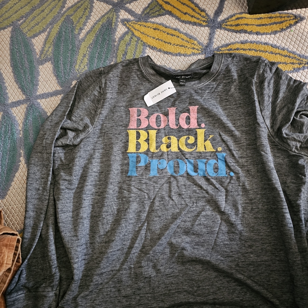 Brand new with tags black history long sleeve shirt top